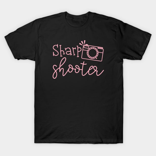 Sharp Shooter Camera Photography T-Shirt by GlimmerDesigns